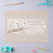 Mousseline Papier mariage inséparable élégant (Artisanat)