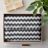 Mousseline Papier Monogramme Lettre Initiale Imprimé Chevron  (Cadeau)