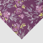 Mousseline Papier Motif à aquarelle violet (Détail)