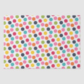 Mousseline Papier motif à pois colorés (Recto)