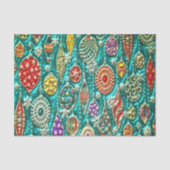 Mousseline Papier motif ampoule de Noël (Recto)