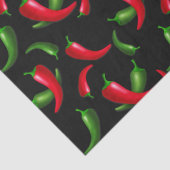 Mousseline Papier motif Chili Pepper (Détail)