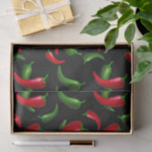 Mousseline Papier motif Chili Pepper (Cadeau)