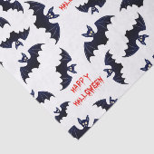 Mousseline Papier motif de chauve-souris d'Halloween (Détail)