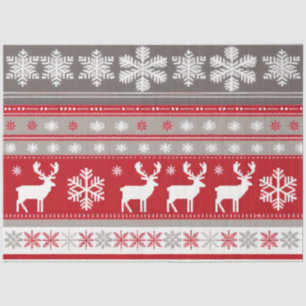 Mousseline papier motif pour chandail de noël