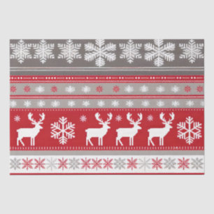 Mousseline papier motif pour chandail de noël