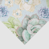 Mousseline Papier motif succulent (Détail)