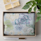 Mousseline Papier motif succulent (Cadeau)