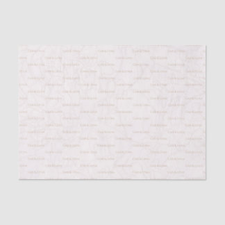 Mousseline Papier mouchoir à monogramme floral mariage élégan