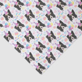 Mousseline Papier mouchoir Border Collie (Détail)
