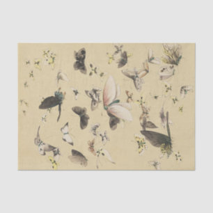 Mousseline Papier mouchoir convention papillon