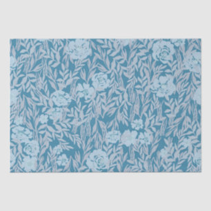Mousseline Papier mouchoir élégant bleu sur bleu pour toutes