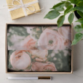 MOUSSELINE PAPIER MOUCHOIR : FLEUR : PIVOINE (Cadeau)