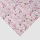 Mousseline Papier mouchoir Fleurs de cerisier et notes de mus (Détail)