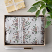 Mousseline Papier mouchoir floral pour mariage  (Cadeau)