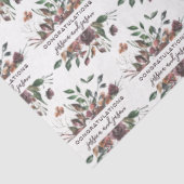 Mousseline Papier mouchoir floral pour mariage  (Détail)