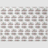 Mousseline Papier mouchoir floral pour mariage  (Recto)