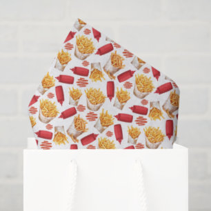 Mousseline Papier mouchoir Ketchup & Frites