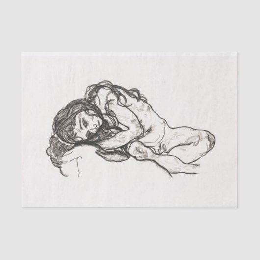 MOUSSELINE PAPIER MOUSSELINE: EGON SCHIELE : FILLE : 1918 (Recto)