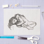 MOUSSELINE PAPIER MOUSSELINE: EGON SCHIELE : FILLE : 1918 (Artisanat)