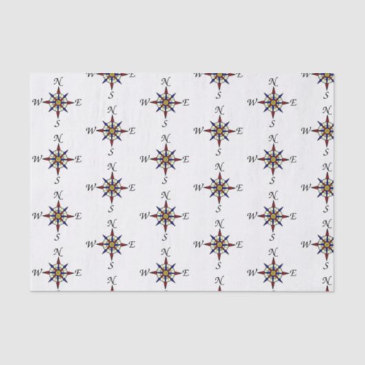 Mousseline Papier papier cadeau Compass (Recto)