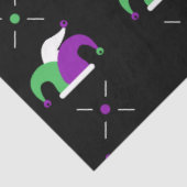 Mousseline Papier papier Casquette Mardi Gras Jester (Détail)