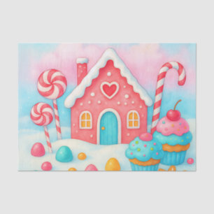 Mousseline Papier papier de découpage de Noël Candyland