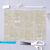 Mousseline Papier papier journal vintage (Artisanat)