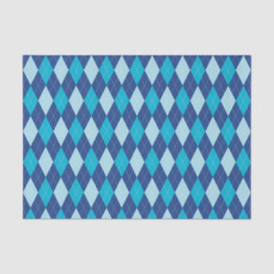 Mousseline Papier papier Motif bleu Jacquard