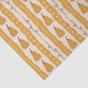 Mousseline Papier papier Motif Citrouille d'automne doux
