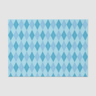 Mousseline Papier papier Motif de Jacquard de tons bleus
