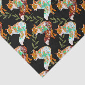 Mousseline Papier papier Motif Fox (Détail)