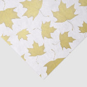 Mousseline Papier papier Motif Gold Maple Feuille (Détail)
