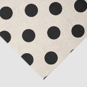 Mousseline Papier papier Motif noir chic Pois (Détail)