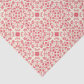 Mousseline Papier papier Motif rouge Abstrait (Détail)