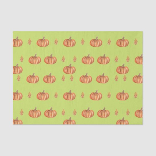 Mousseline Papier papier papier Citrouille d'automne d'Hallow (Recto)