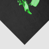 Mousseline Papier papier peint vert (Détail)