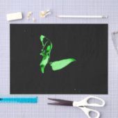 Mousseline Papier papier peint vert (Artisanat)