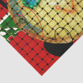 Mousseline Papier papier pour sourire rouge (Détail)