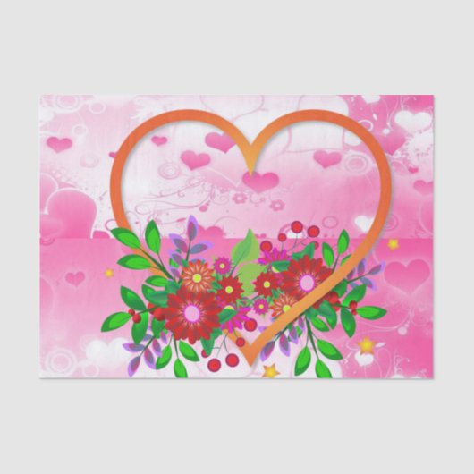 Mousseline Papier papier sur la Saint-Valentin (Recto)