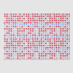 Mousseline Papier papier tissu de la carte Gamme Bingo