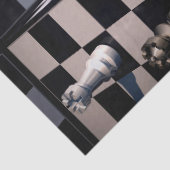 Mousseline Papier papier tissu d'échecs 3D (Détail)