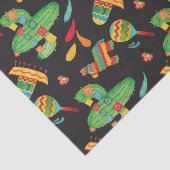 Mousseline Papier papier Tissu Motif Fiesta (Détail)