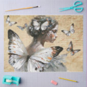 Mousseline Papier papillon Fairy 2 Tissu (Artisanat)