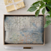 Mousseline Papier Pastel BlueTissue d'inspiration française v (Cadeau)