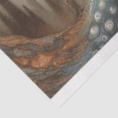 Mousseline Papier Peacock Tissus Découpage Enveloppement cade (Détail)