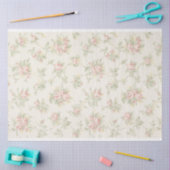 Mousseline Papier peint à fleurs rose pâle (Artisanat)