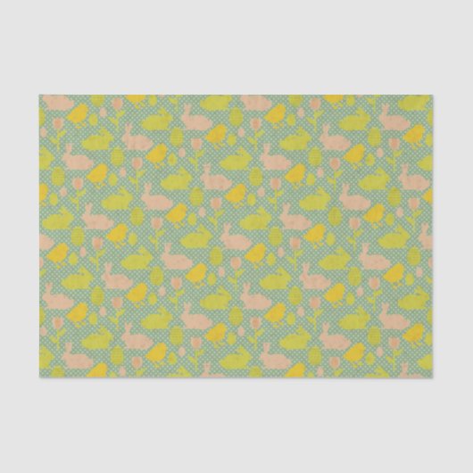 Mousseline Papier peint de Pâques (Recto)