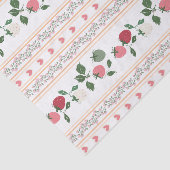 Mousseline Papier peint fraise - Greta (Détail)