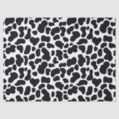 Mousseline Papier peint imitation vache noire et blanche (Recto)